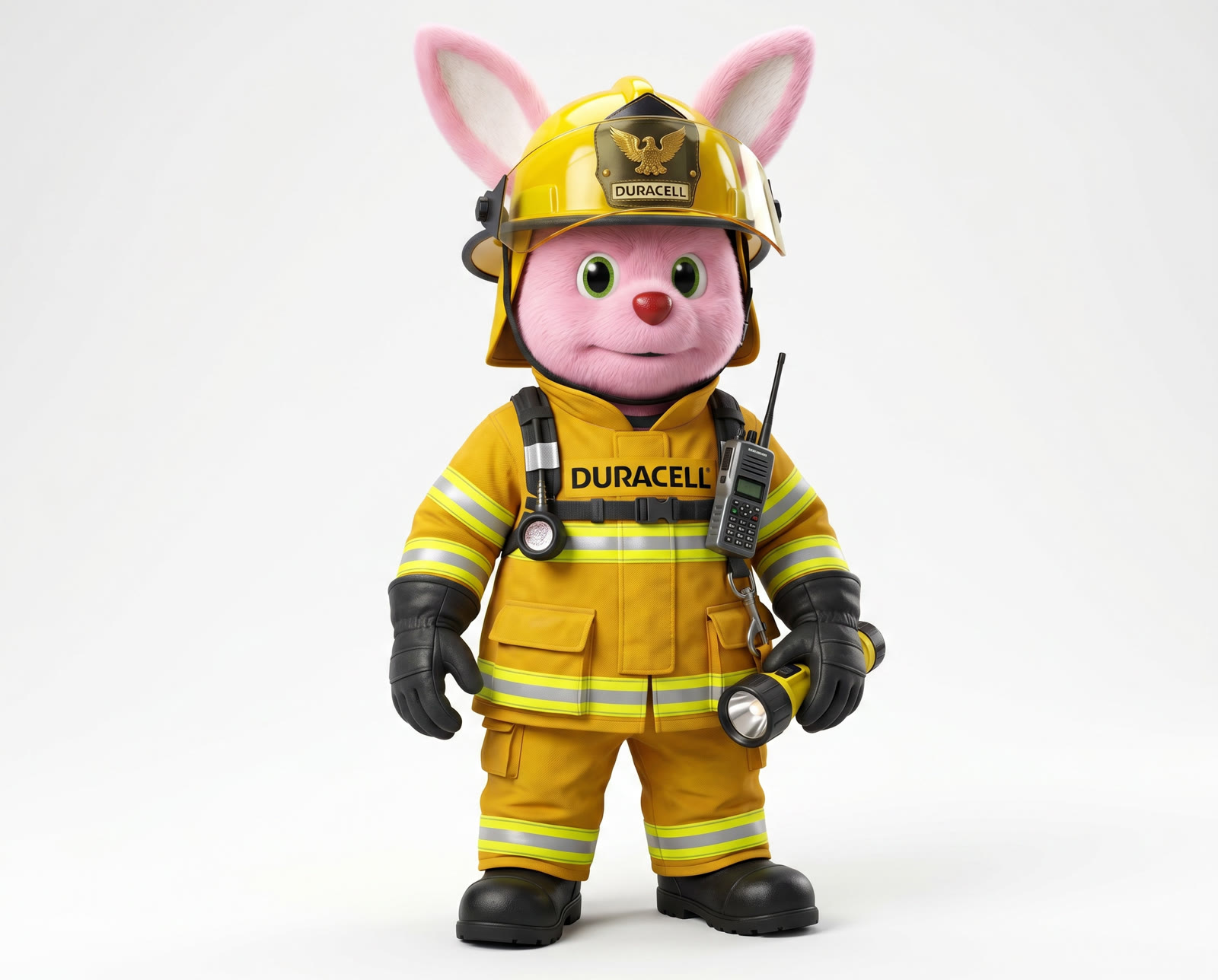 Bunny as a firefighter