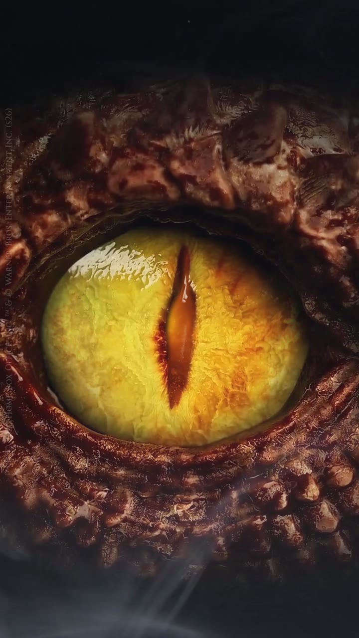A gold dragon eye