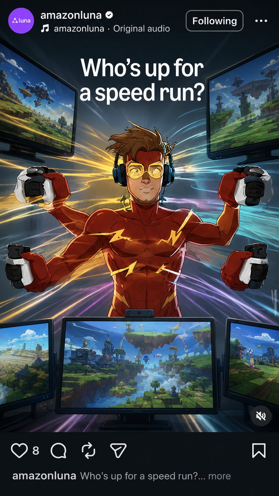 Social post: Who's up for a speed run?