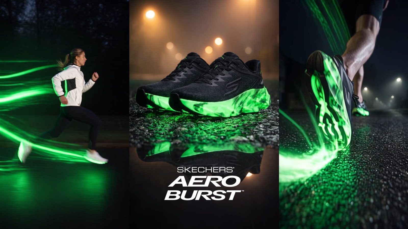Aero Burst night running scenes