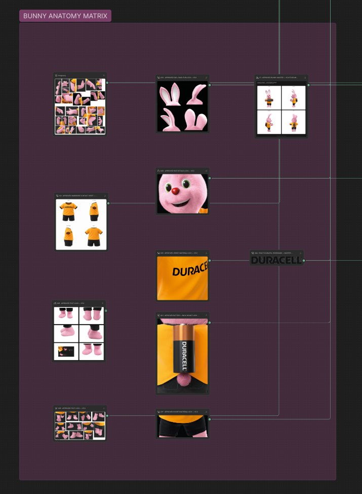 Bunny anatomy matrix of approved locks